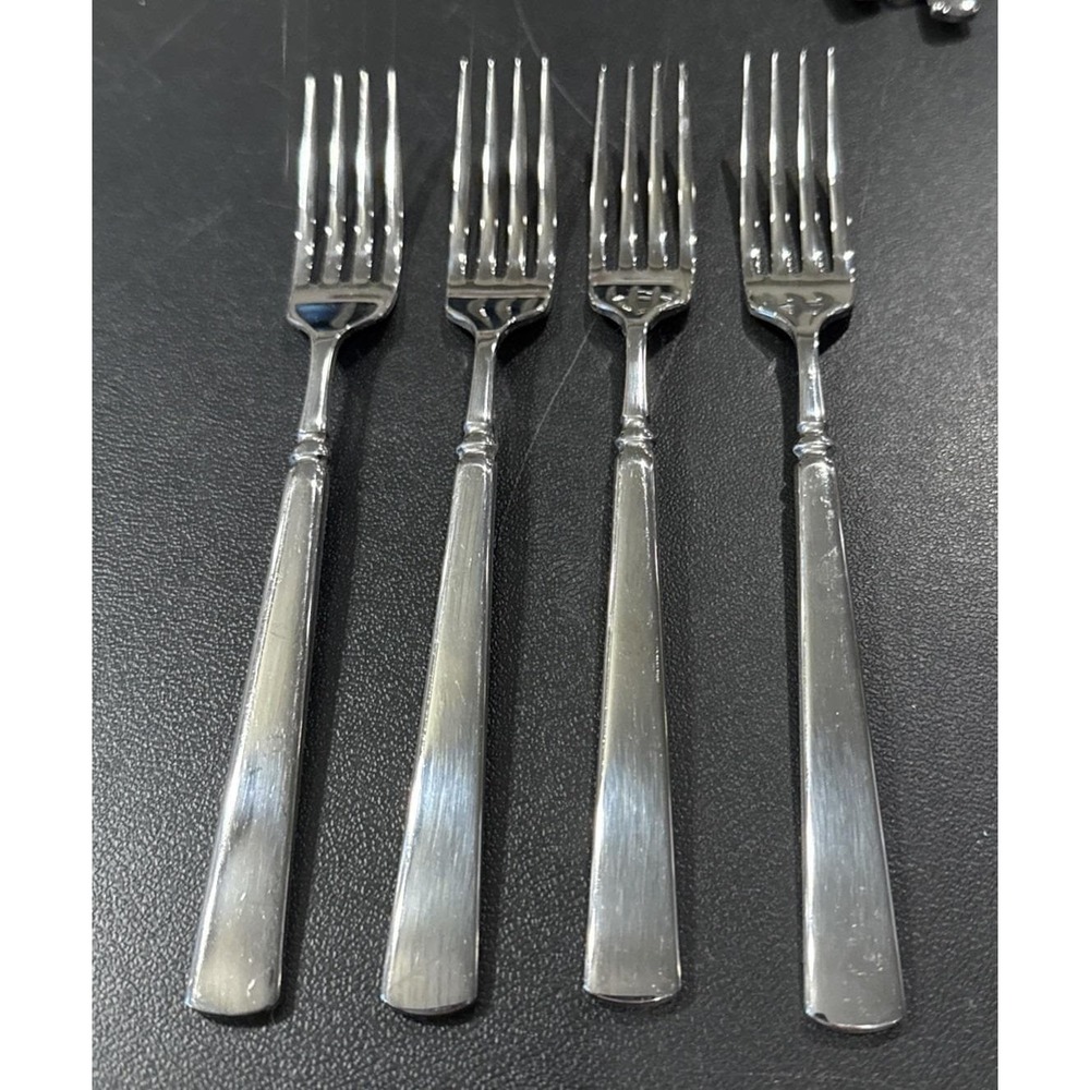 Oneida‎ Easton Stainless Steel Dinner Fork Forks Set Of 4 USA